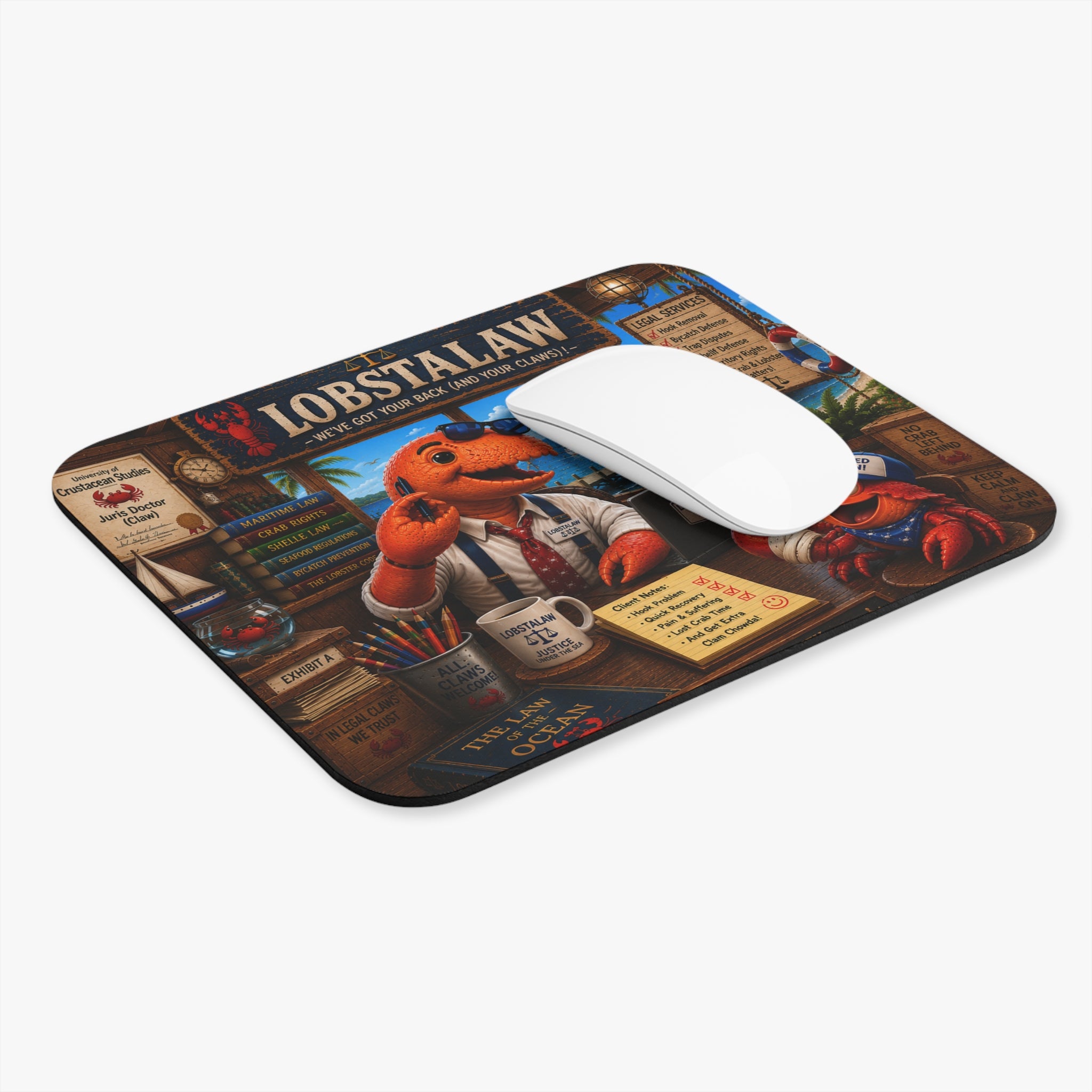 #009 LobstaLaw Mouse Pad