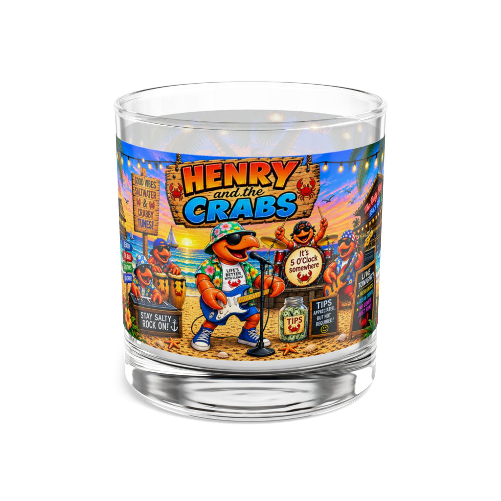 #011 Henry and the Crabs – SeaHenry 10 oz Rocks Glass