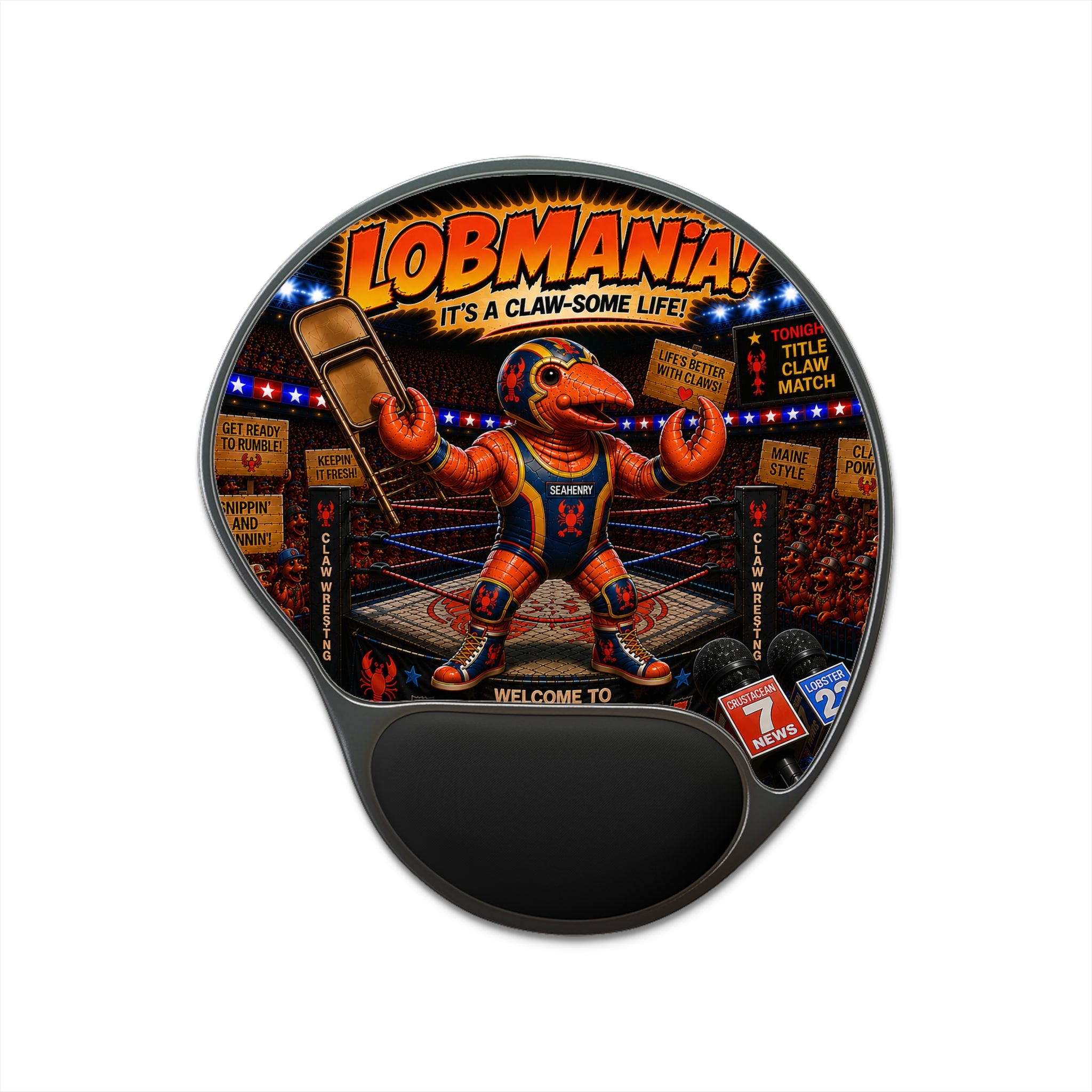 #008 Biker Henry Wrist Mouse Pad