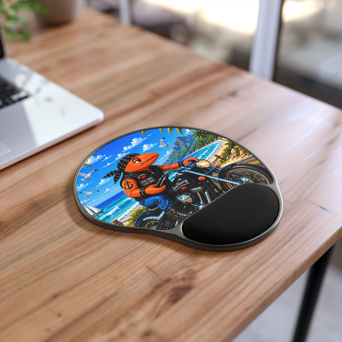 #008 Biker Henry Wrist Mouse Pad