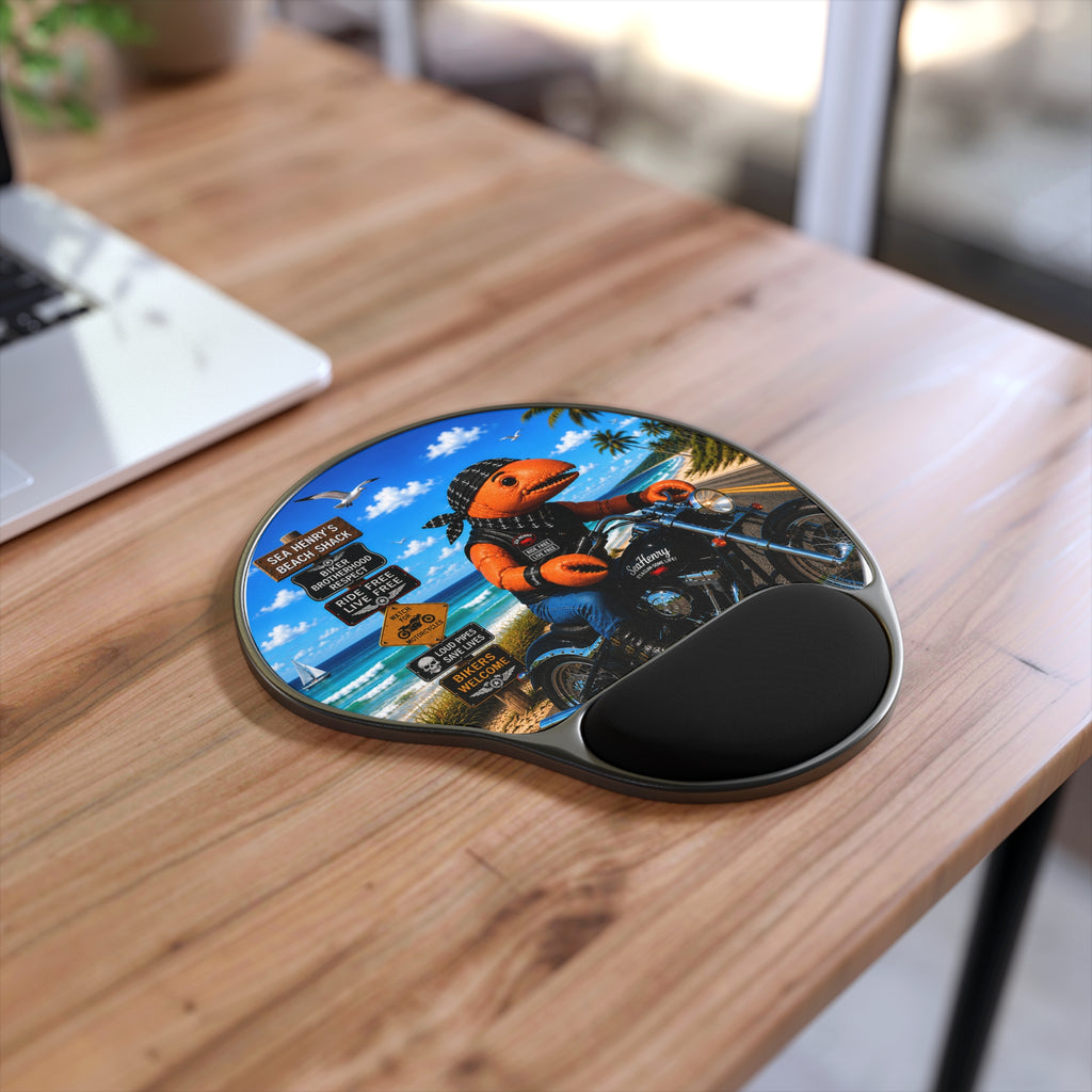 #008 Biker Henry Wrist Mouse Pad
