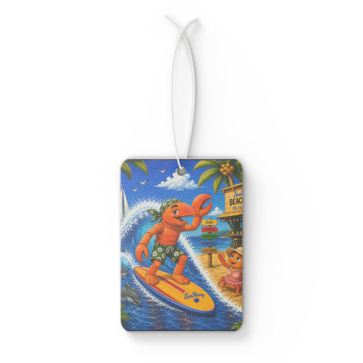 #012 Surfer Henry – SeaHenry Car Air Freshener