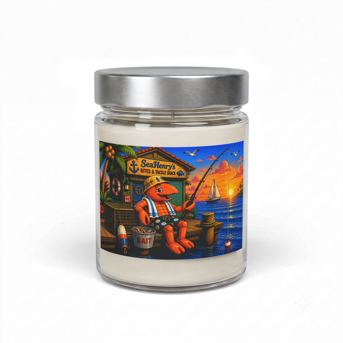 #021 Gone Fishing – SeaHenry Soy Wax Candle