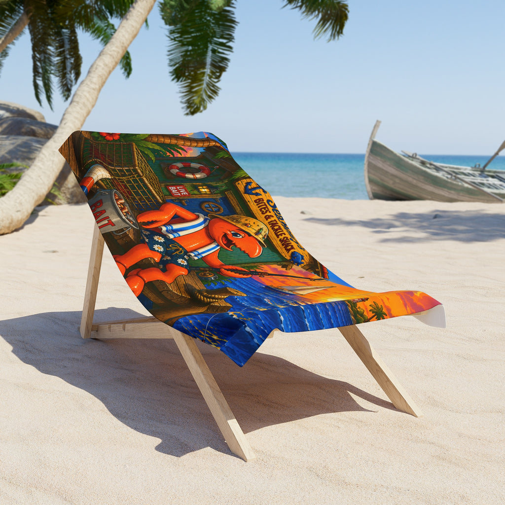 #021 Gone Fishing – Beach Towel