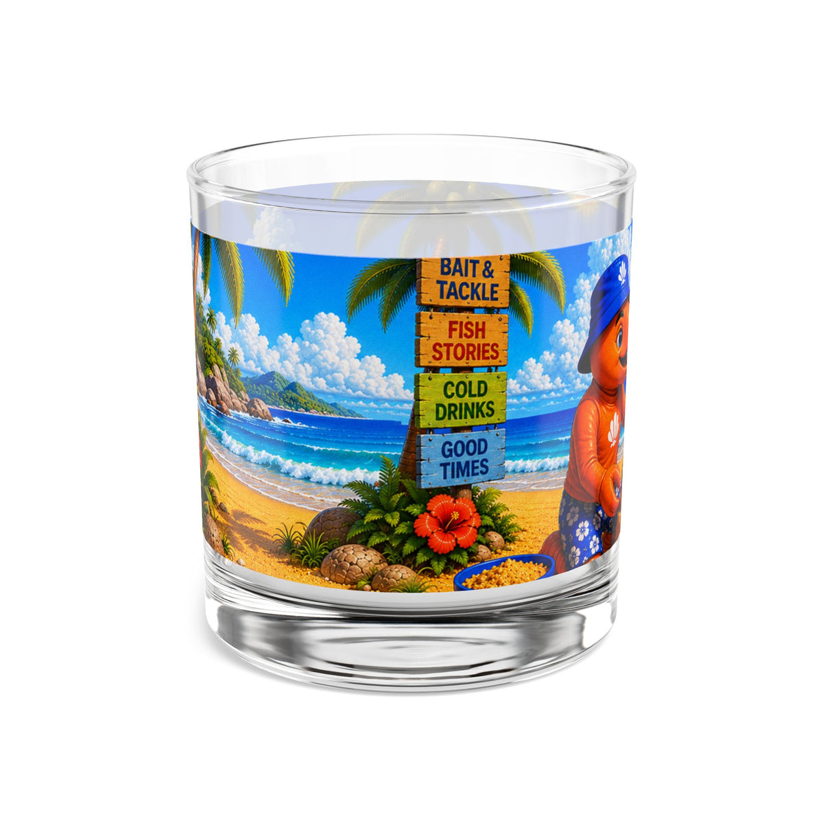 #005 Beach Buddy Boy - SeaHenry 10oz Rocks Glass