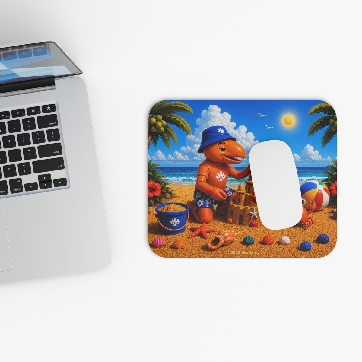 #005 Beach Buddy Boy – SeaHenry Mouse Pad