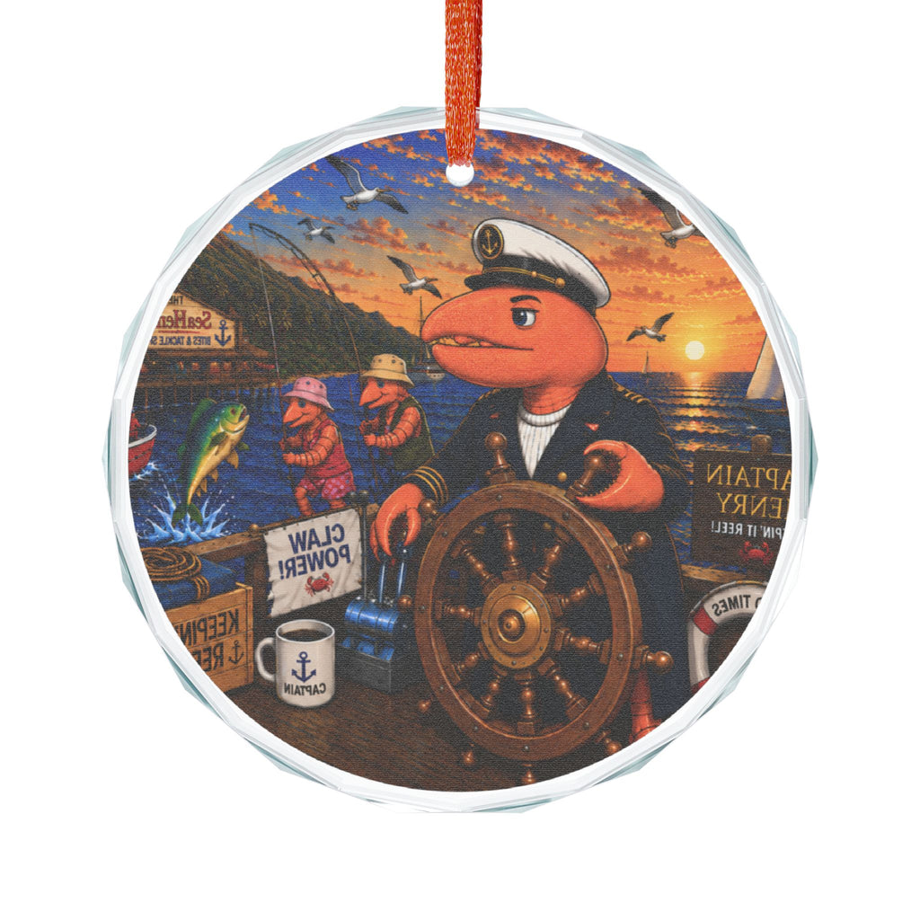 #003 Captain Henry – SeaHenry Glass Ornament