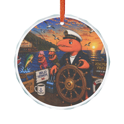 #003 Captain Henry – SeaHenry Glass Ornament
