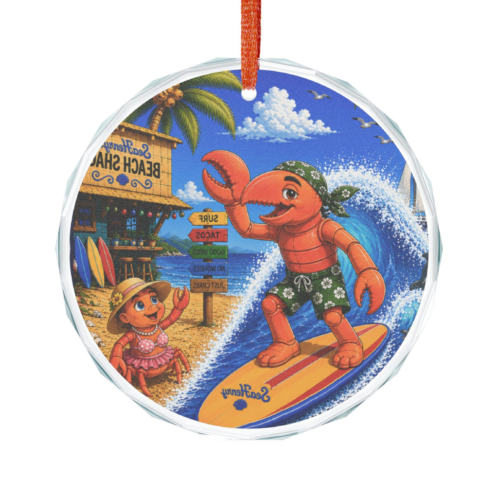#012 Surfer Henry – SeaHenry Glass Ornament
