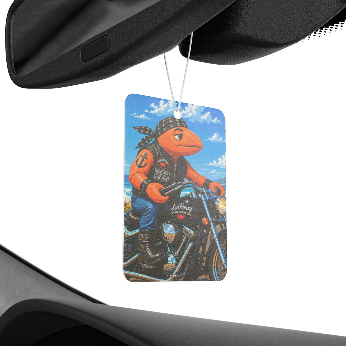#008 Biker Henry – SeaHenry Car Air Freshener
