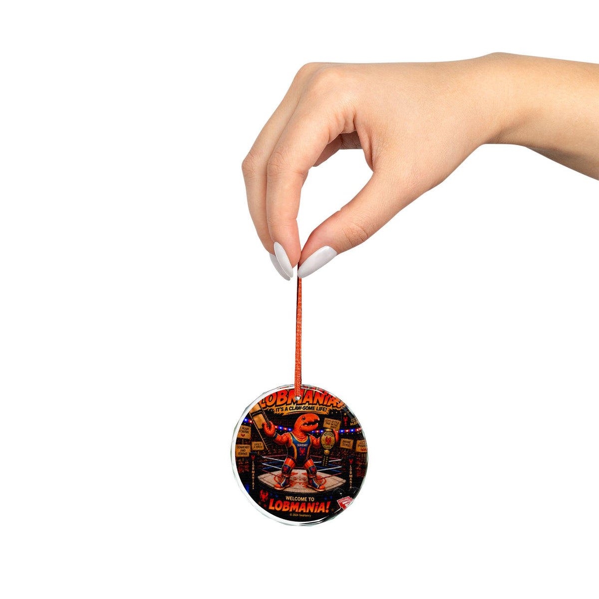 #010 LobMania – SeaHenry Glass Ornament