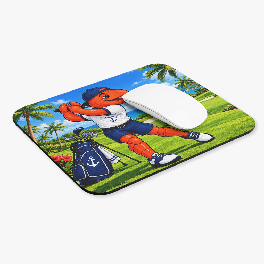 #023 Golfing Henry -  Mouse Pad