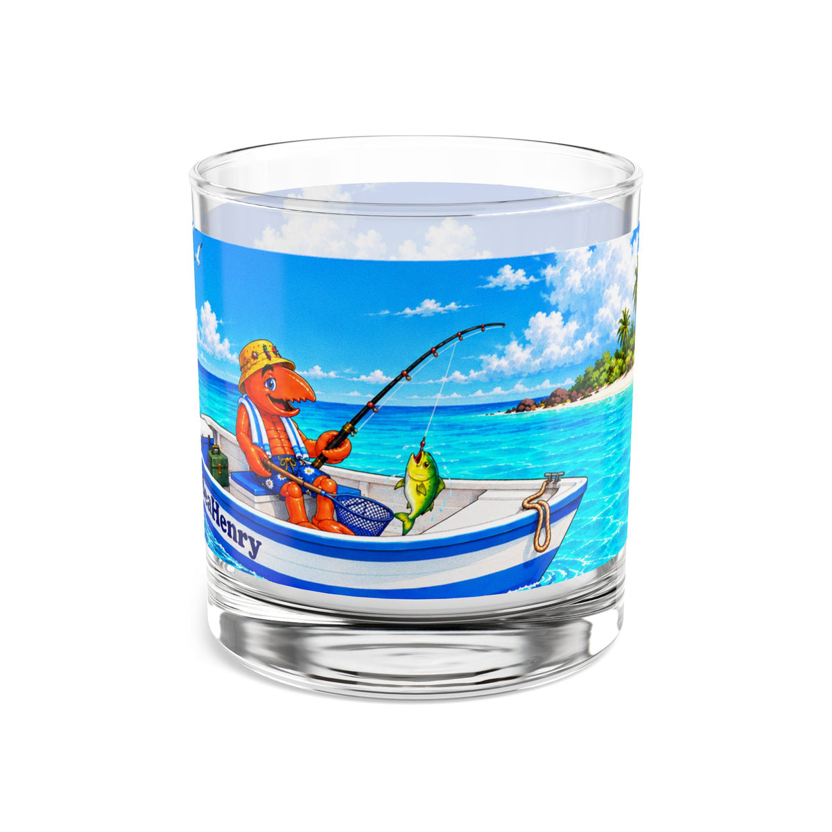 #004 Fisherman Henry - SeaHenry 10oz Rocks Glass