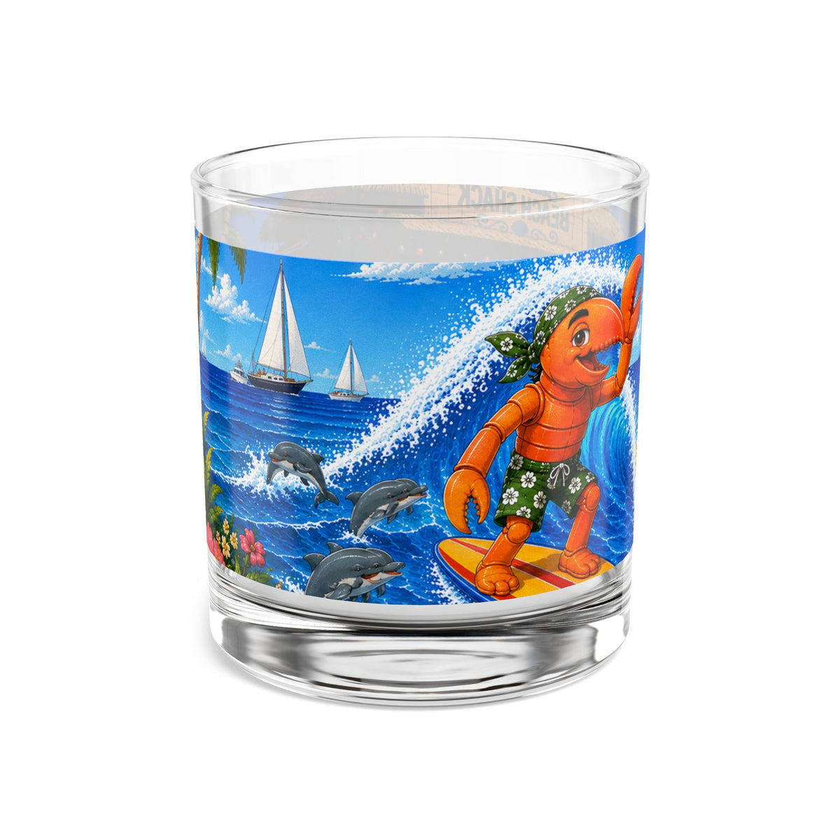 #012 Surfer Henry – SeaHenry 10 oz Rocks Glass