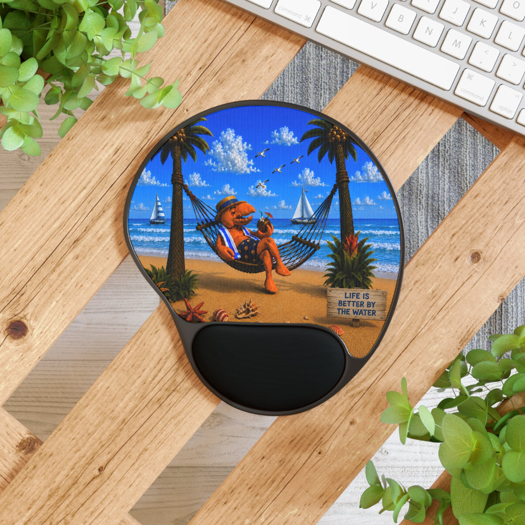 #002 Hammock Henry – SeaHenry Cushioned Wrist Rest Mouse Pad