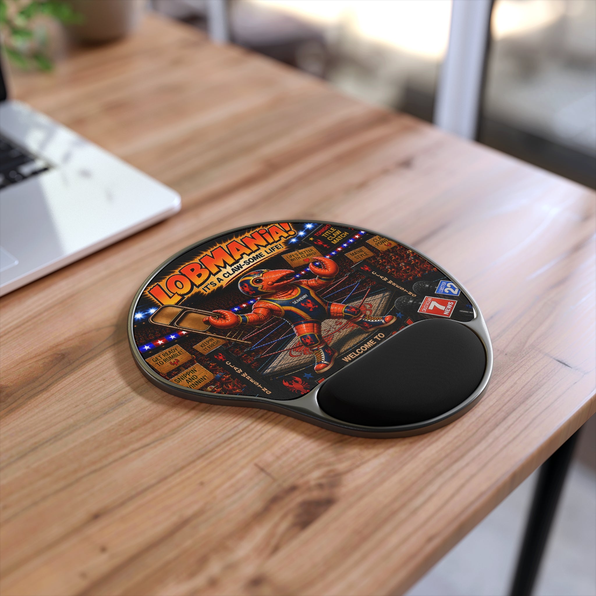 #008 Biker Henry Wrist Mouse Pad