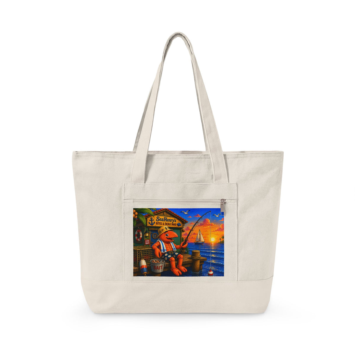 #021 Gone Fishing - Florida Tote Bag