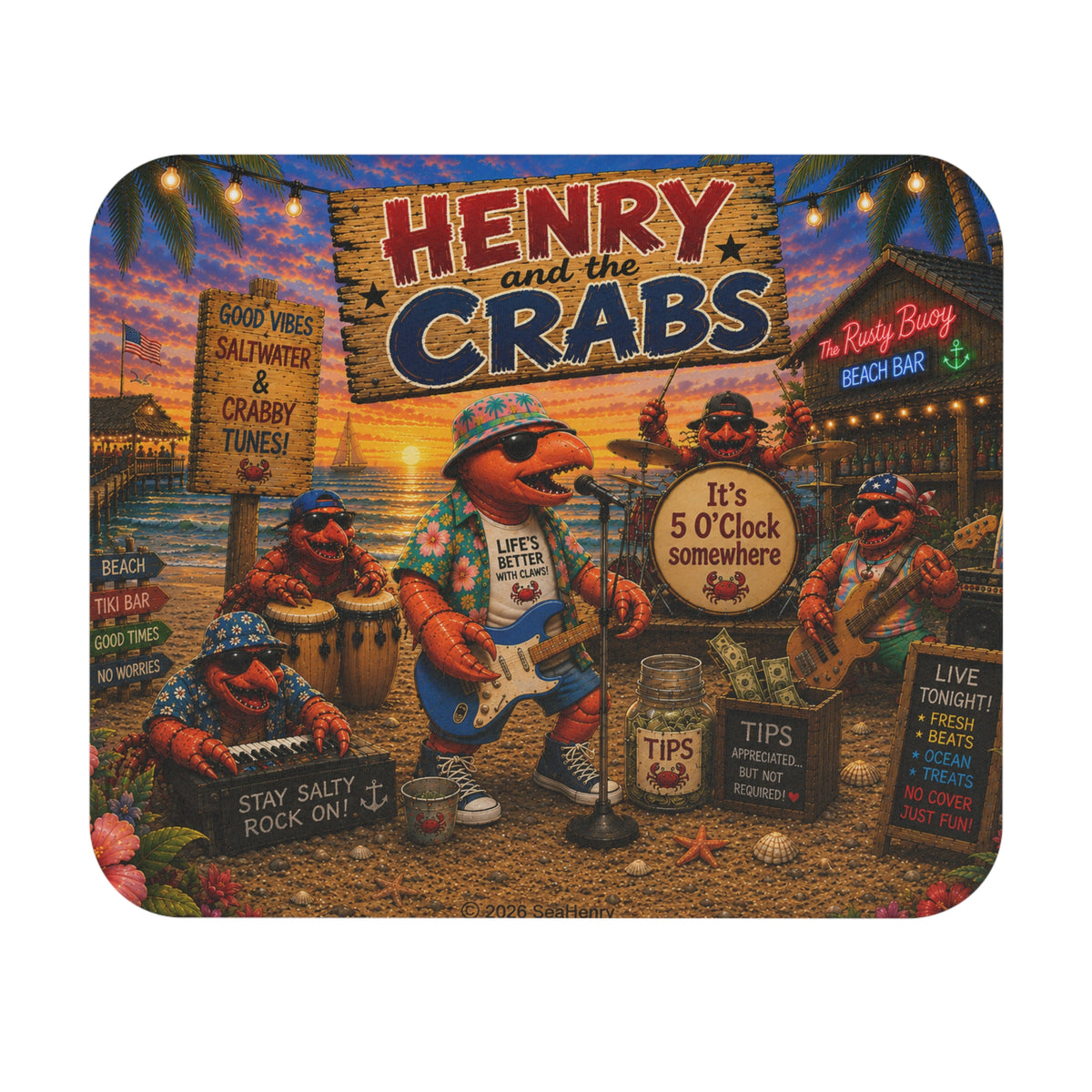 #011 Henry and the Crabs Mouse Pad