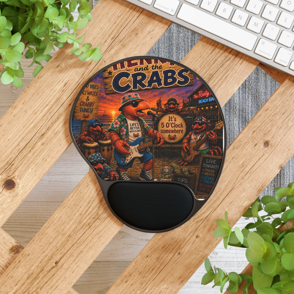 011 Henry and the Crabs SeaHenry Cushioned Wrist Rest Mouse Pad