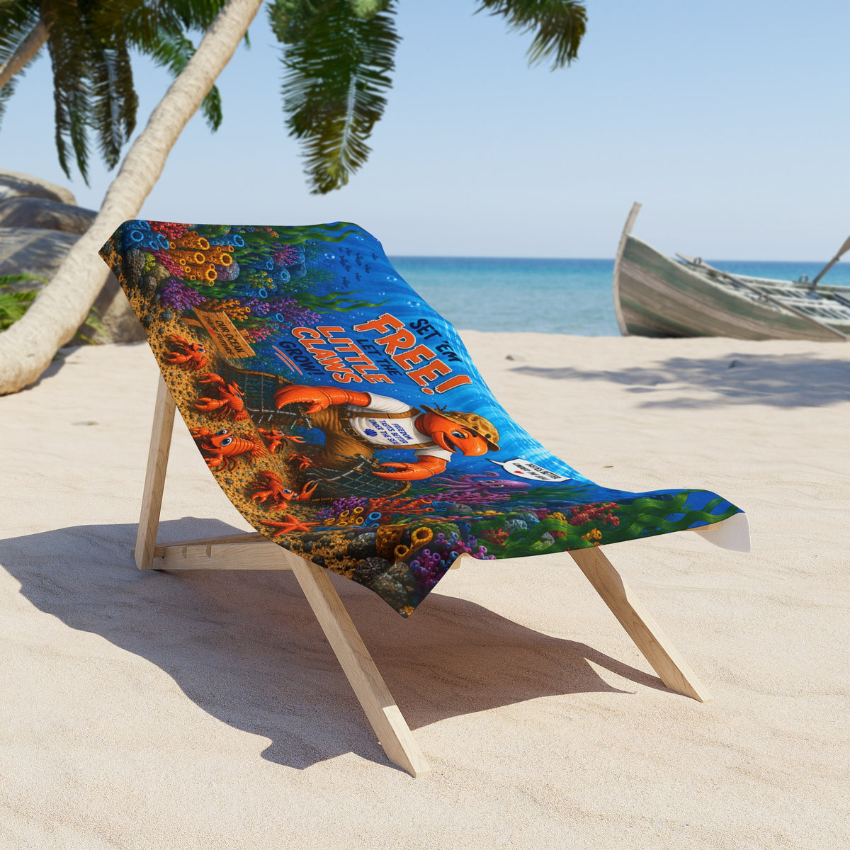#007 Hope for Claws – Beach Towel