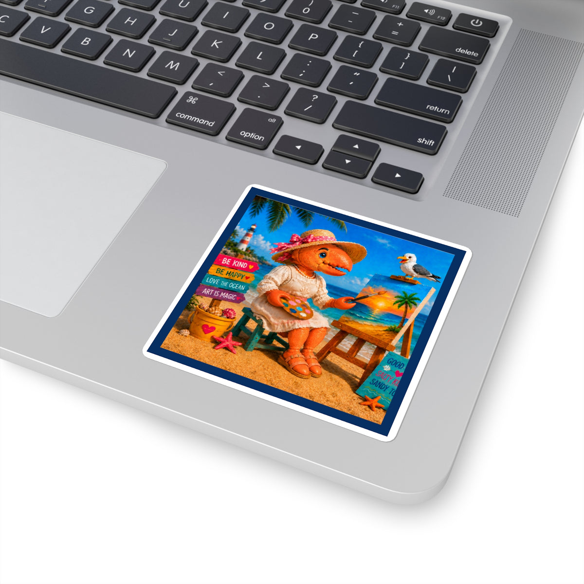 #016 SeaHarriet the Artist – SeaHenry 3×3 Square Sticker