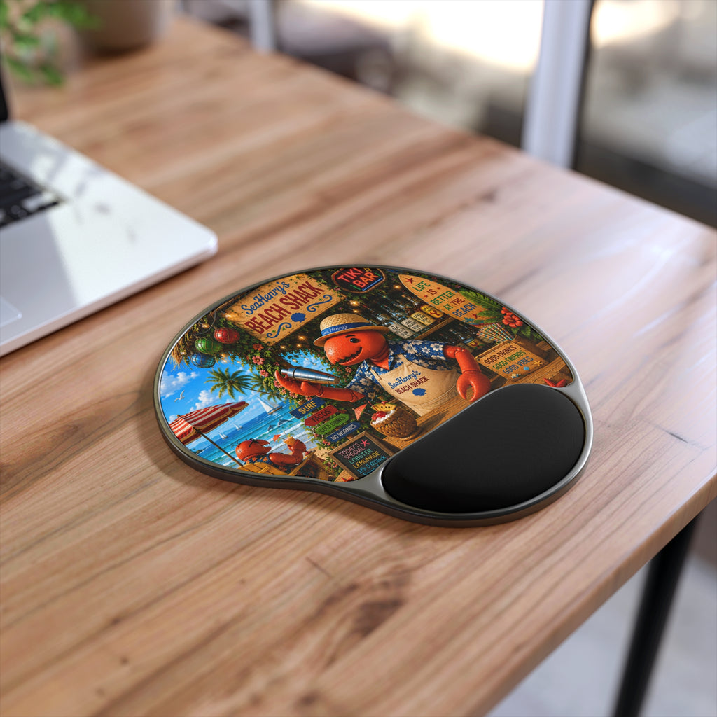 #013 Henry the Bartender Wrist Mouse Pad