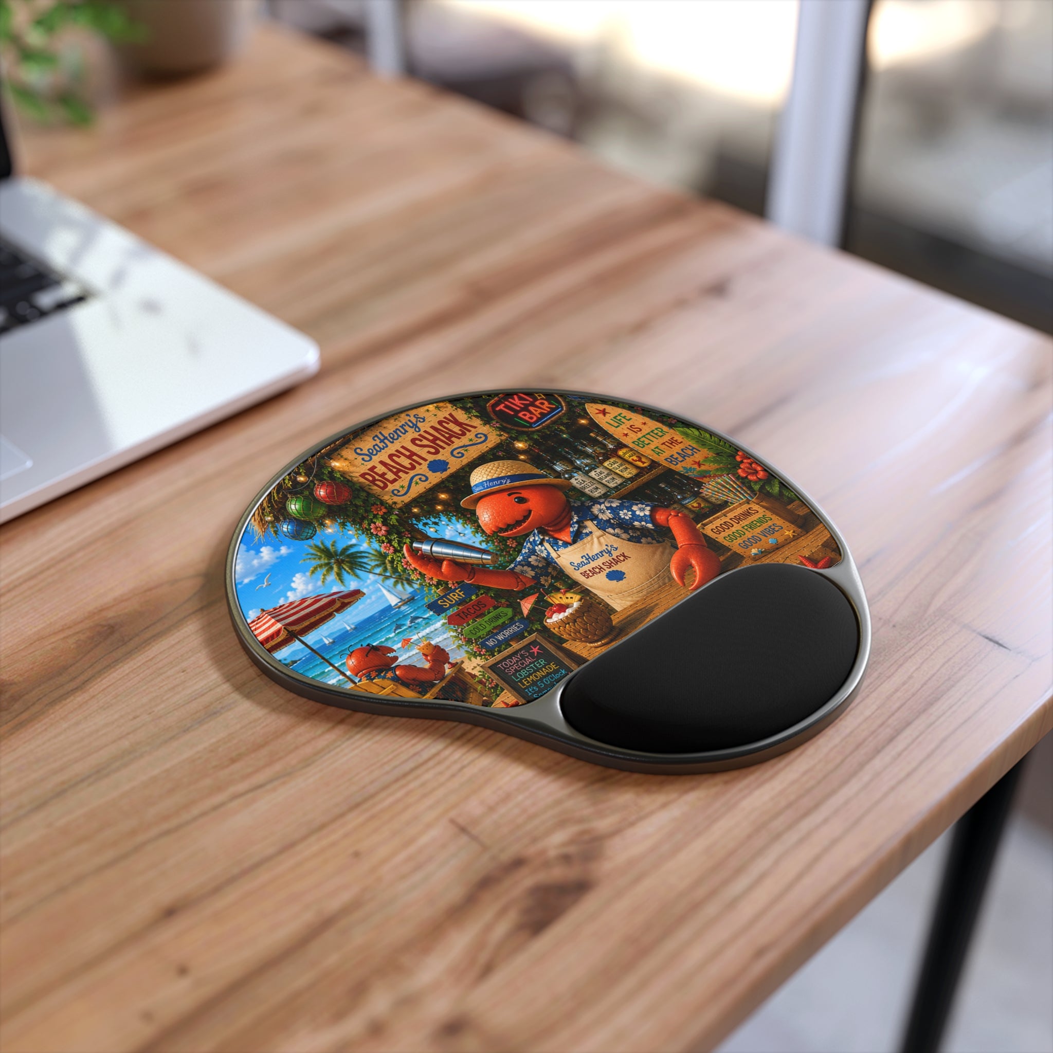 #013 Henry the Bartender Wrist Mouse Pad