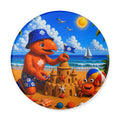 #005 Beach Buddy Boy - Round Cutting Board