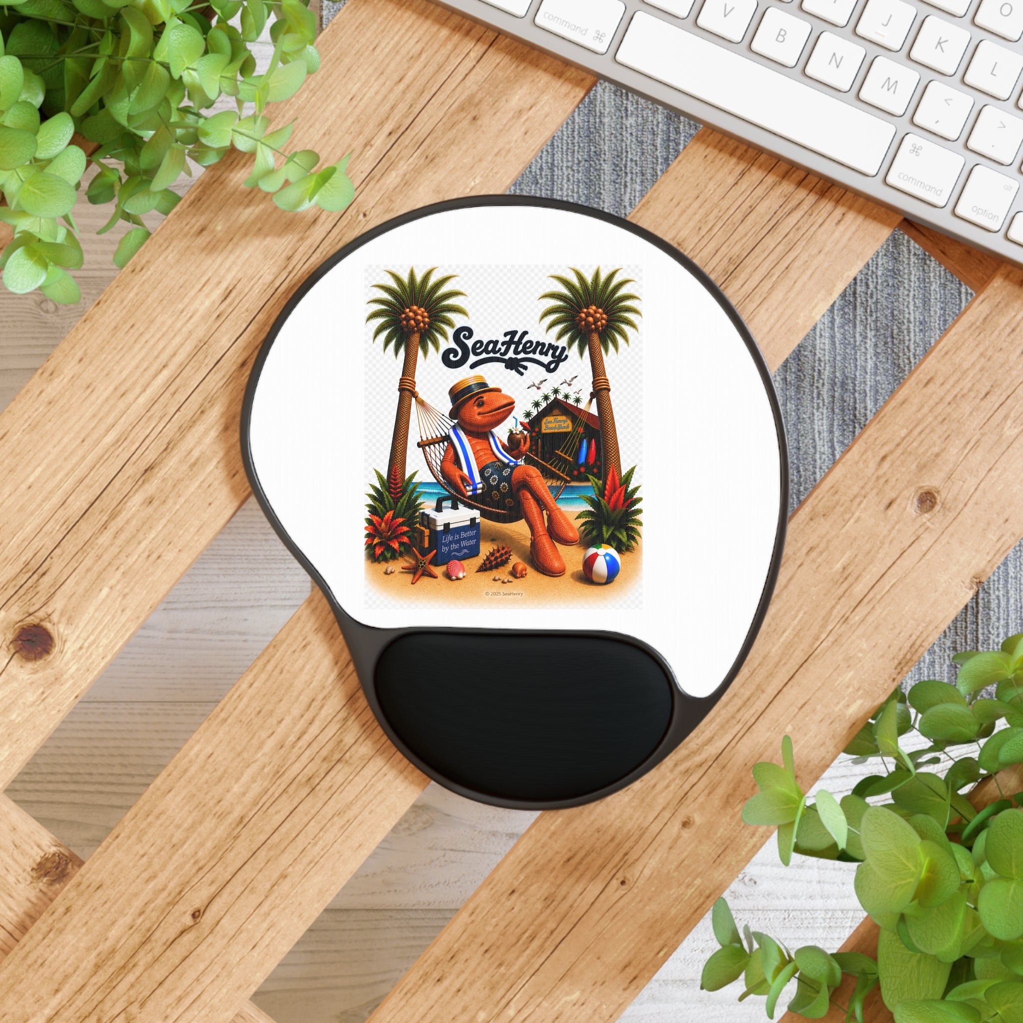 #002 Hammock Henry Wrist Support Mouse Pad