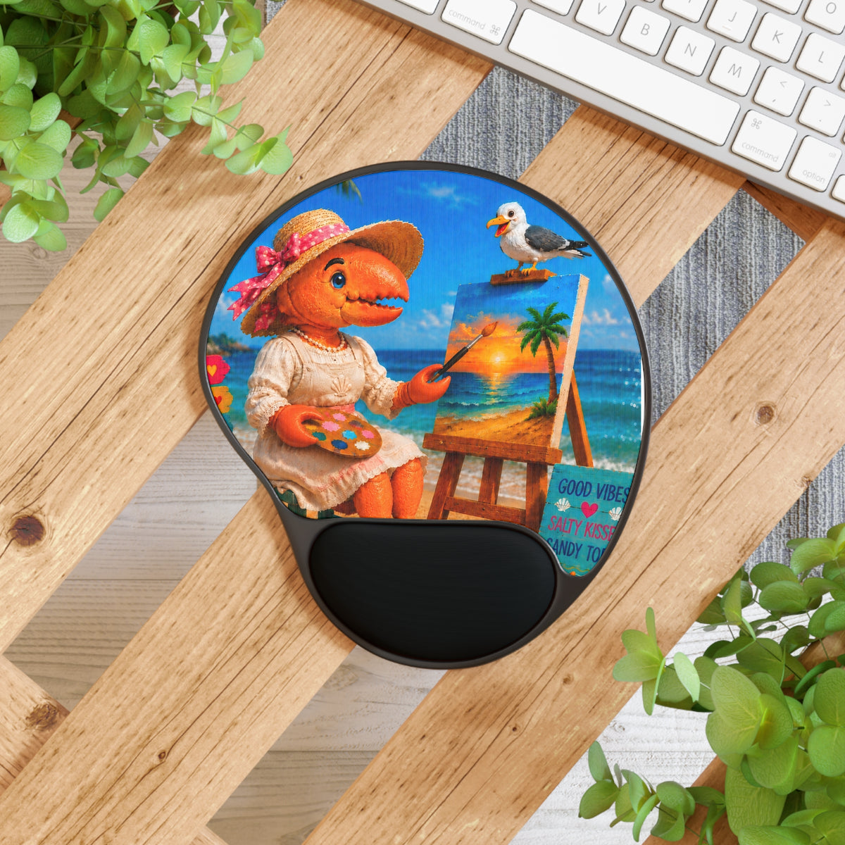 #016 Harriet – SeaHenry Cushioned Wrist Rest Mouse Pad