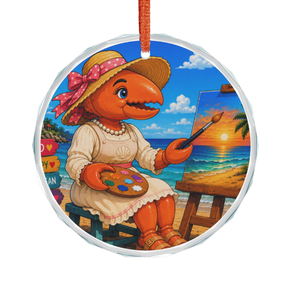 #016 Harriet – SeaHenry Glass Ornament