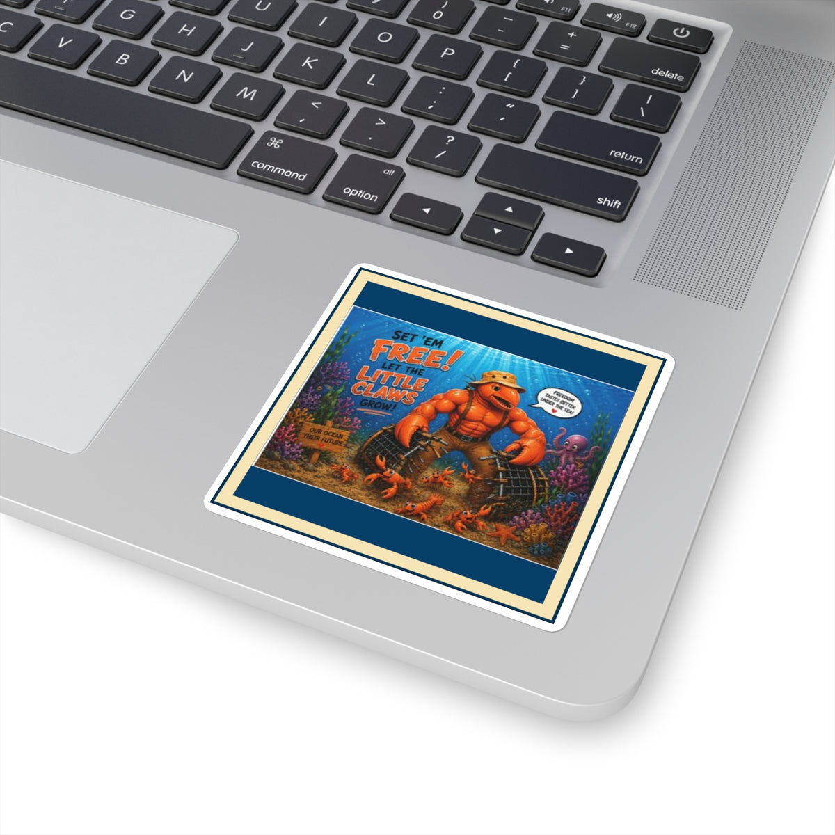 #007 Hope for Claws – SeaHenry 3×3 Square Sticker