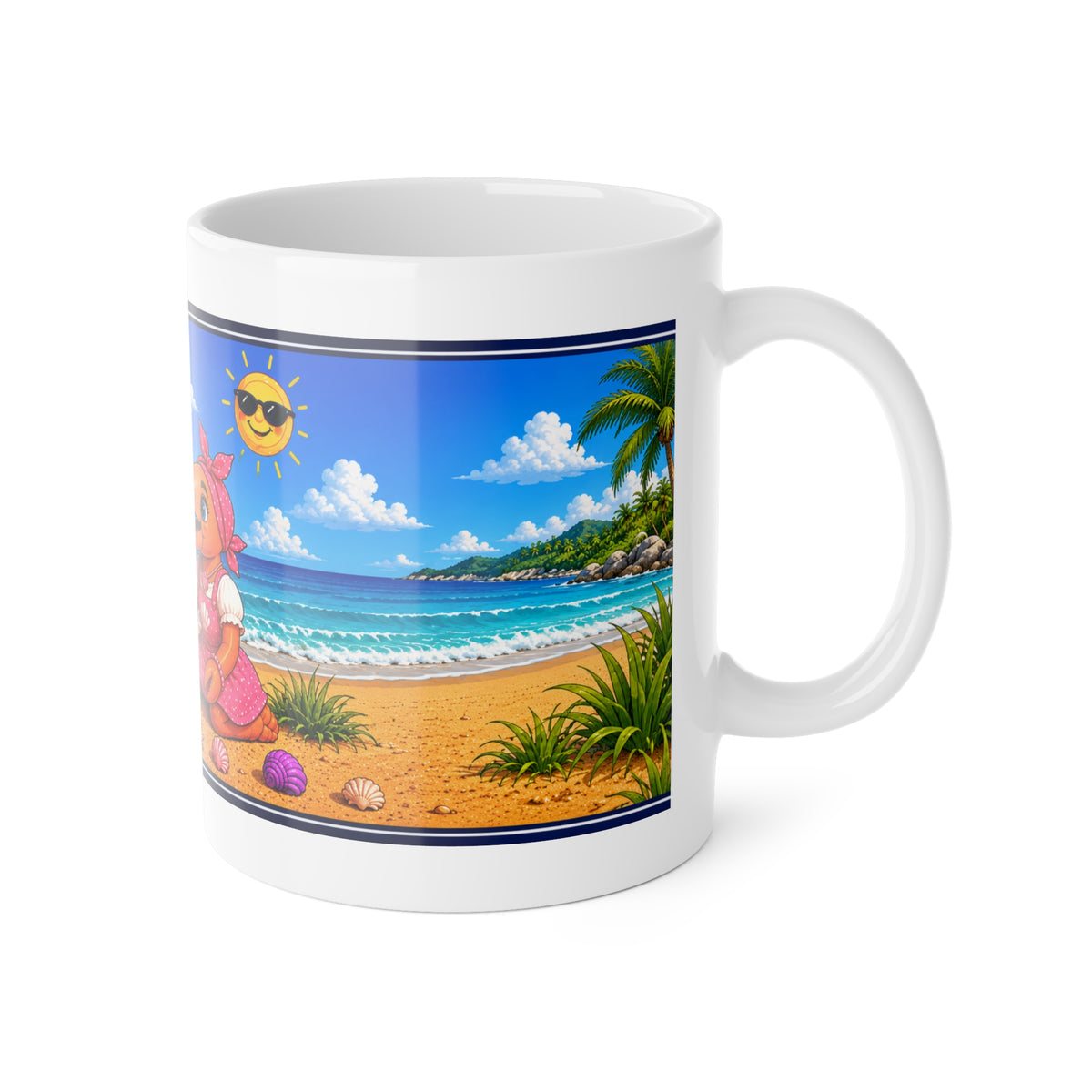 #006 Beach Buddy Girl – SeaHenry Coffee Mug
