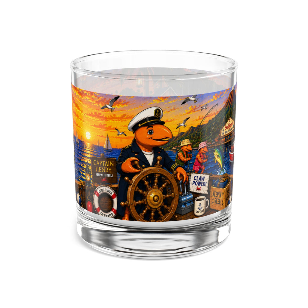 #003 Captain Henry - SeaHenry Coastal Rocks Glass – 10 oz