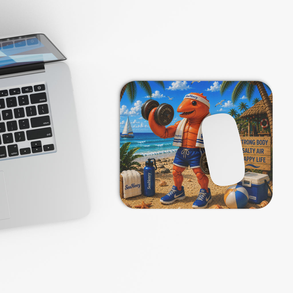#015 Working out Henry Mouse Pad