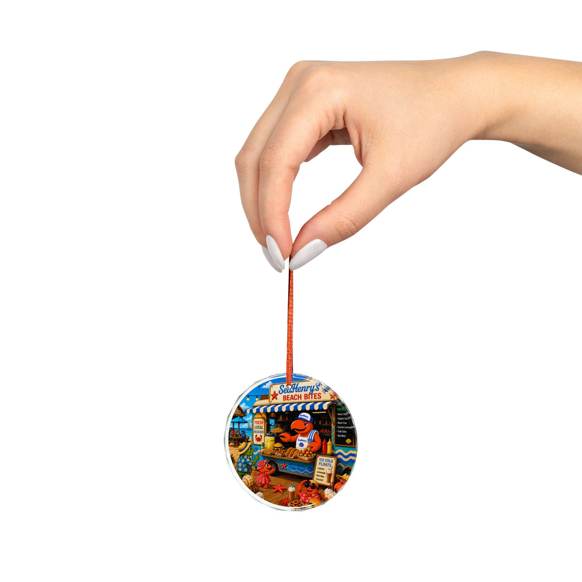 #018 SeaHenry's Beach Bites – SeaHenry Glass Ornament