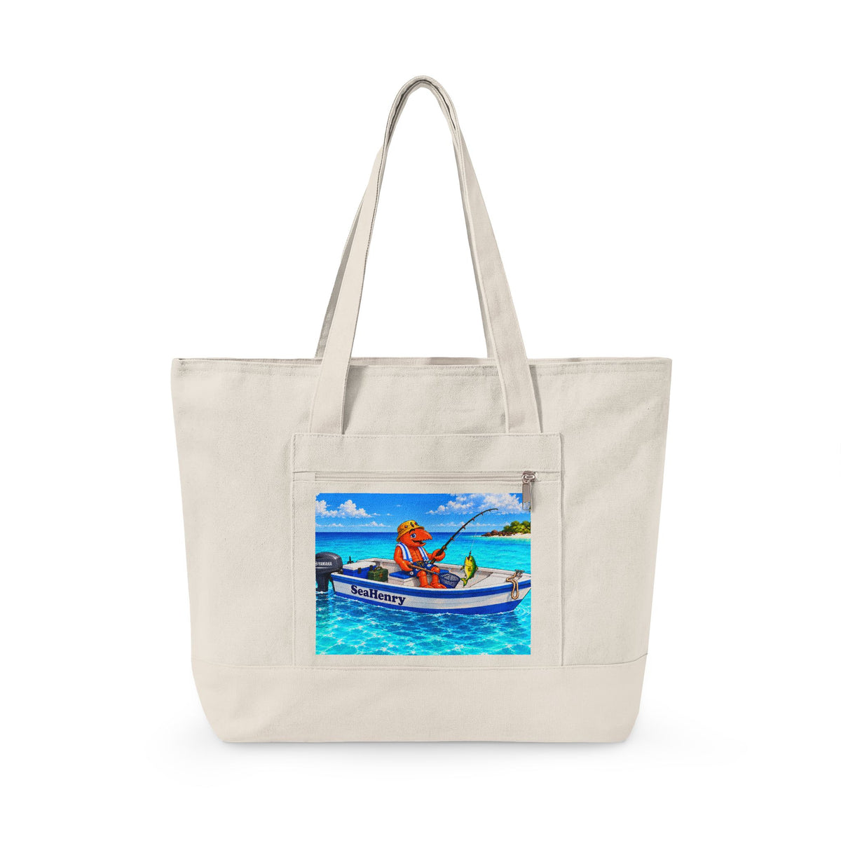 #004 Fisherman Henry -  Florida Tote Bag