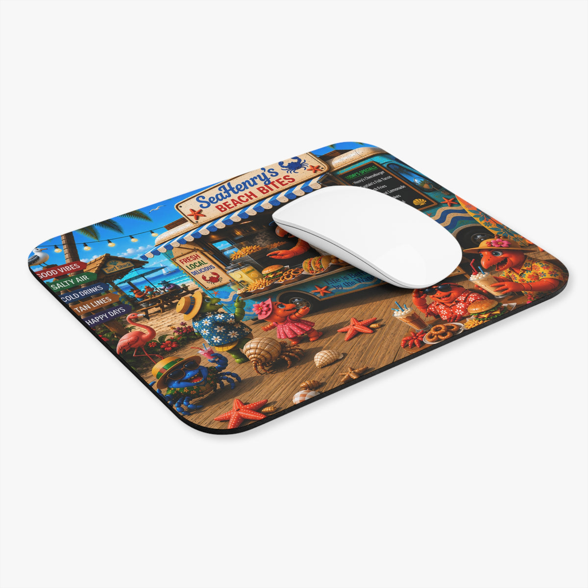 #018 SeaHenry's Beach Bites - SeaHenry Mouse Pad