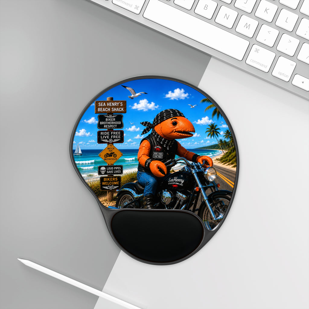 #008 Biker Henry Wrist Mouse Pad