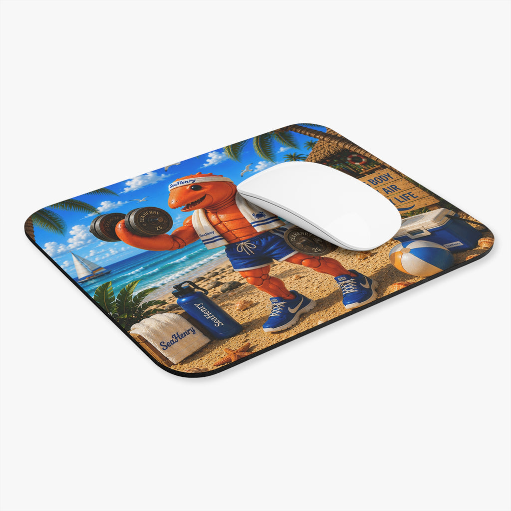 #015 Working out Henry Mouse Pad