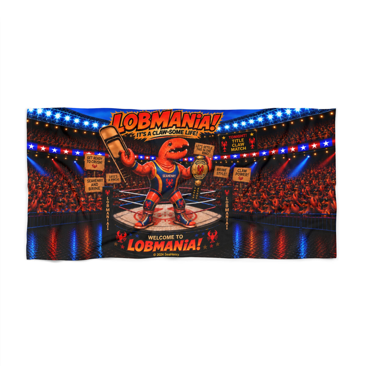 #010 LobMania – Beach Towel