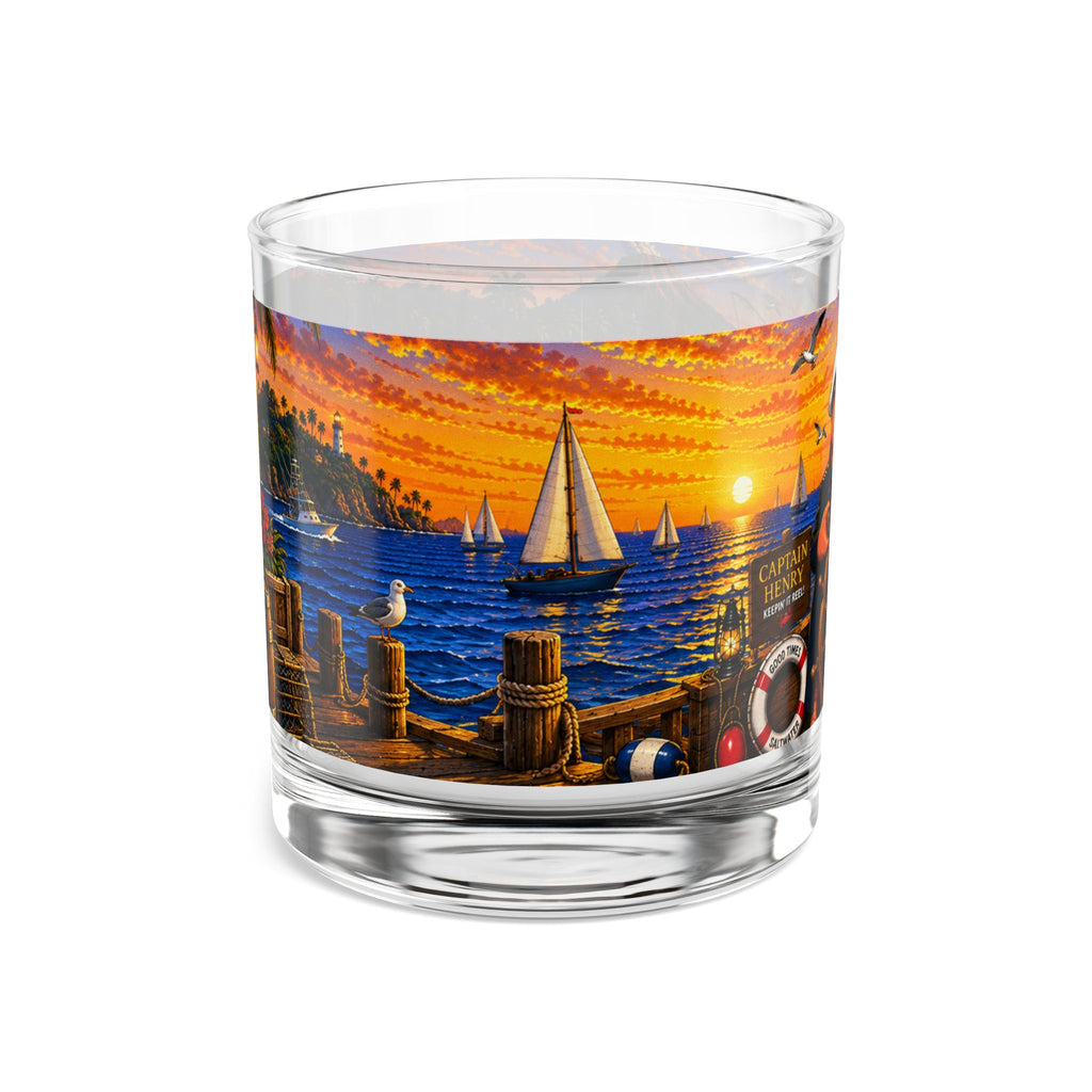 #003 Captain Henry - SeaHenry Coastal Rocks Glass – 10 oz