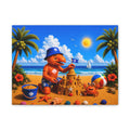 #005 Beach Buddy Boy – SeaHenry Coastal Canvas Wall Art