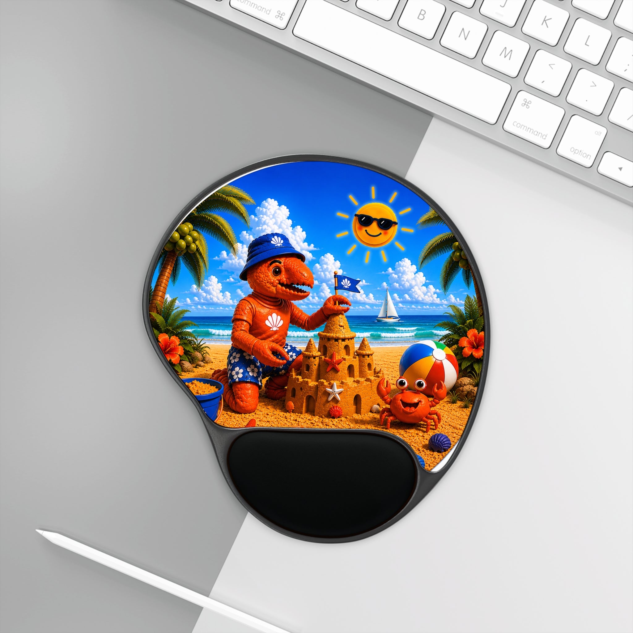 #005 Beach Buddy Boy Wrist Mouse Pad