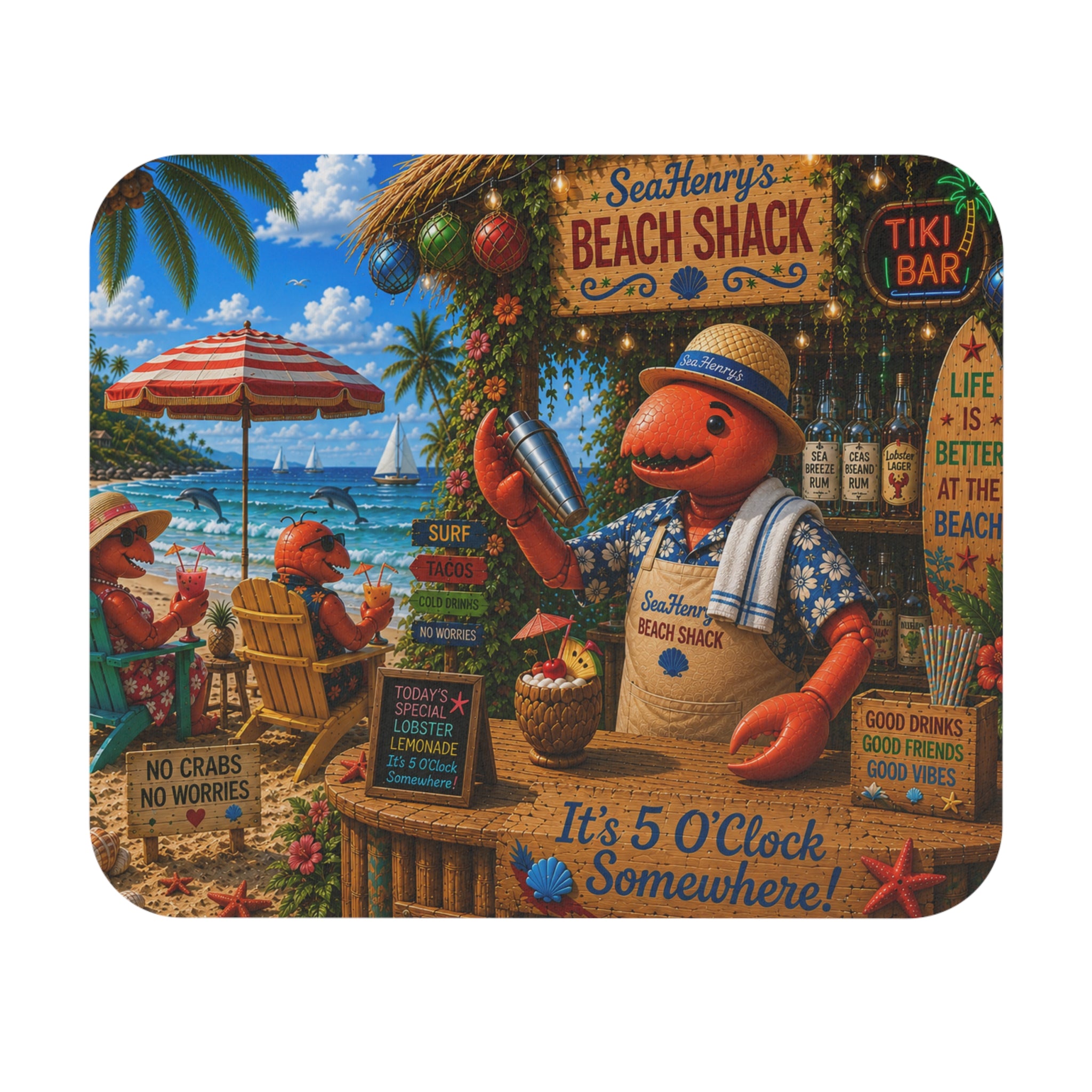#013 Henry the Bartender Mouse Pad
