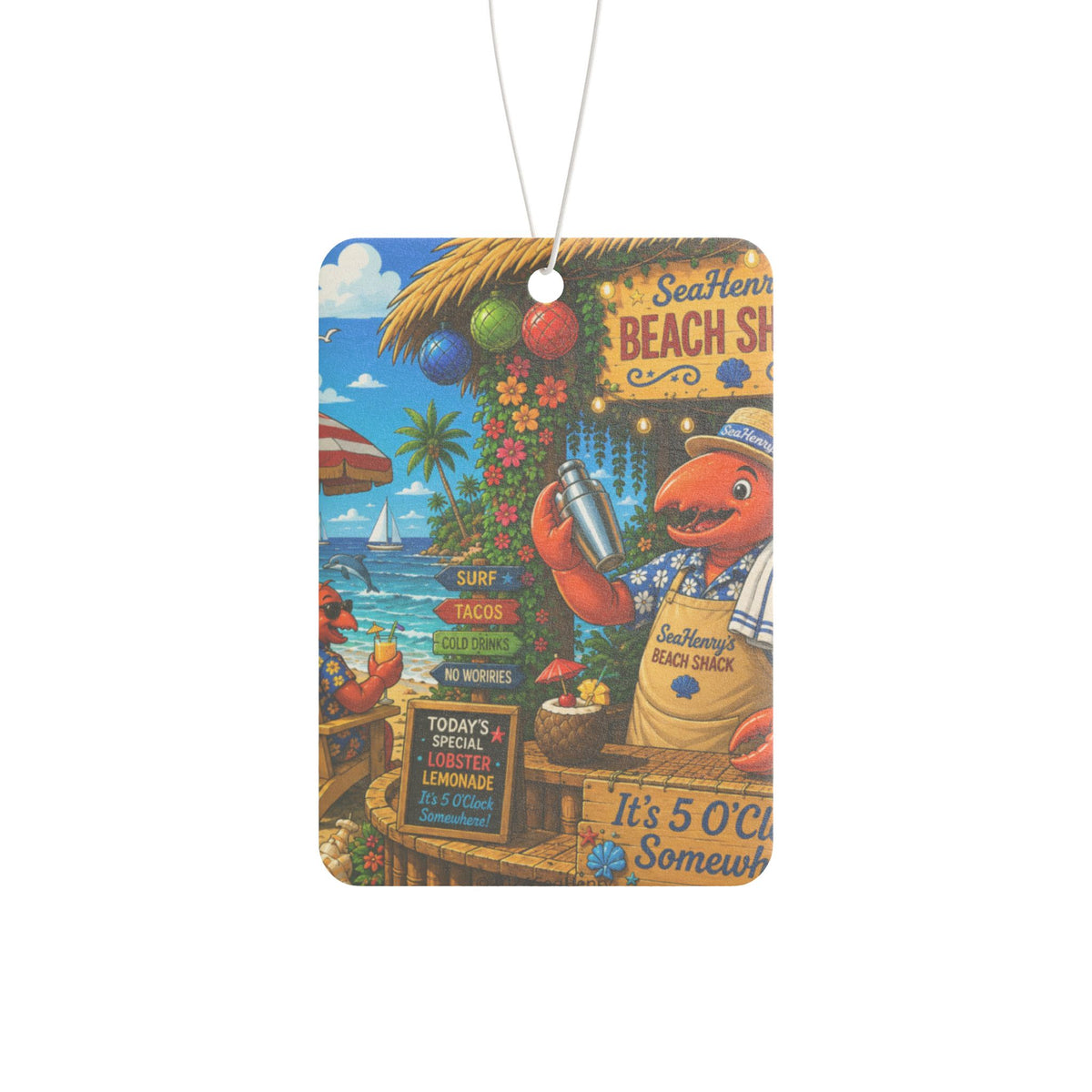 013 Henry the Bartender  SeaHenry Car Air Freshener