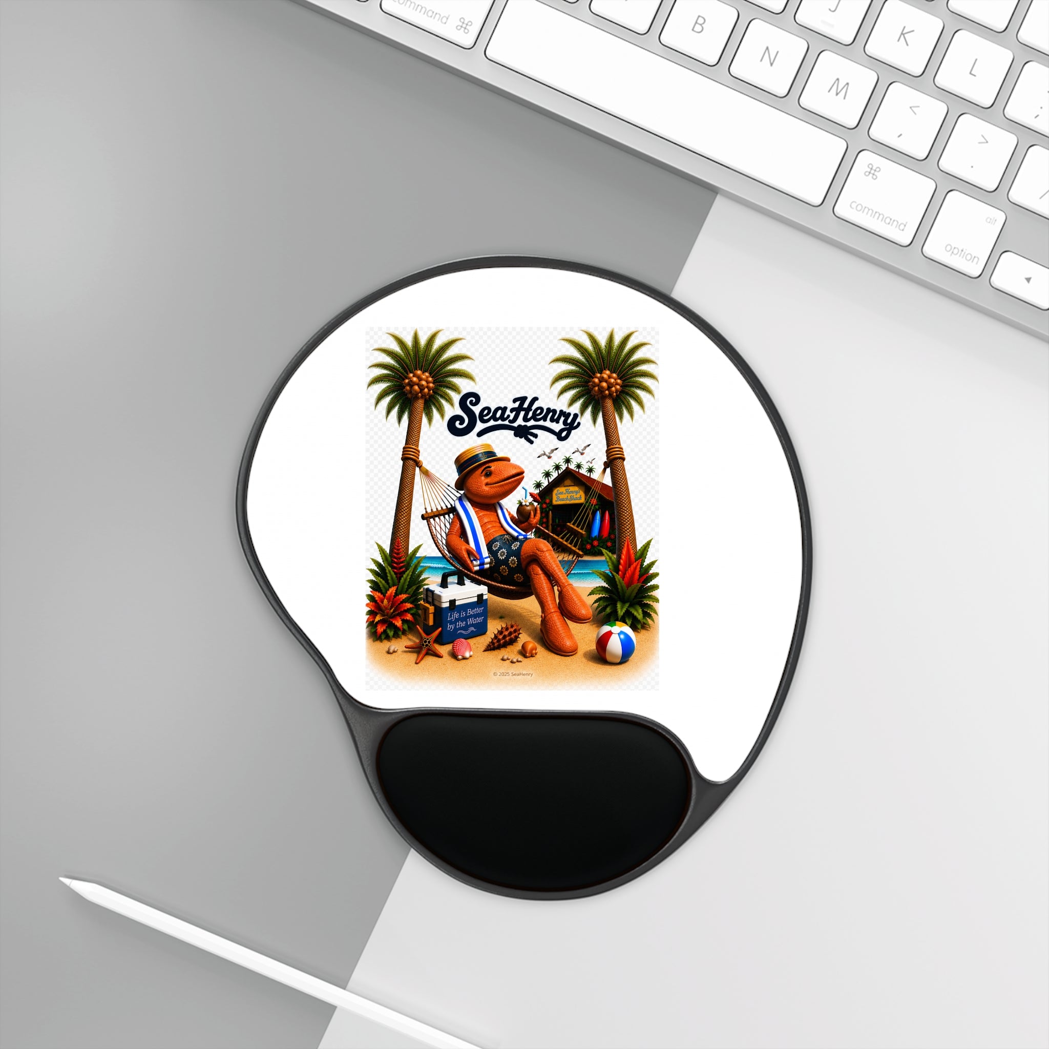 #002 Hammock Henry Wrist Support Mouse Pad