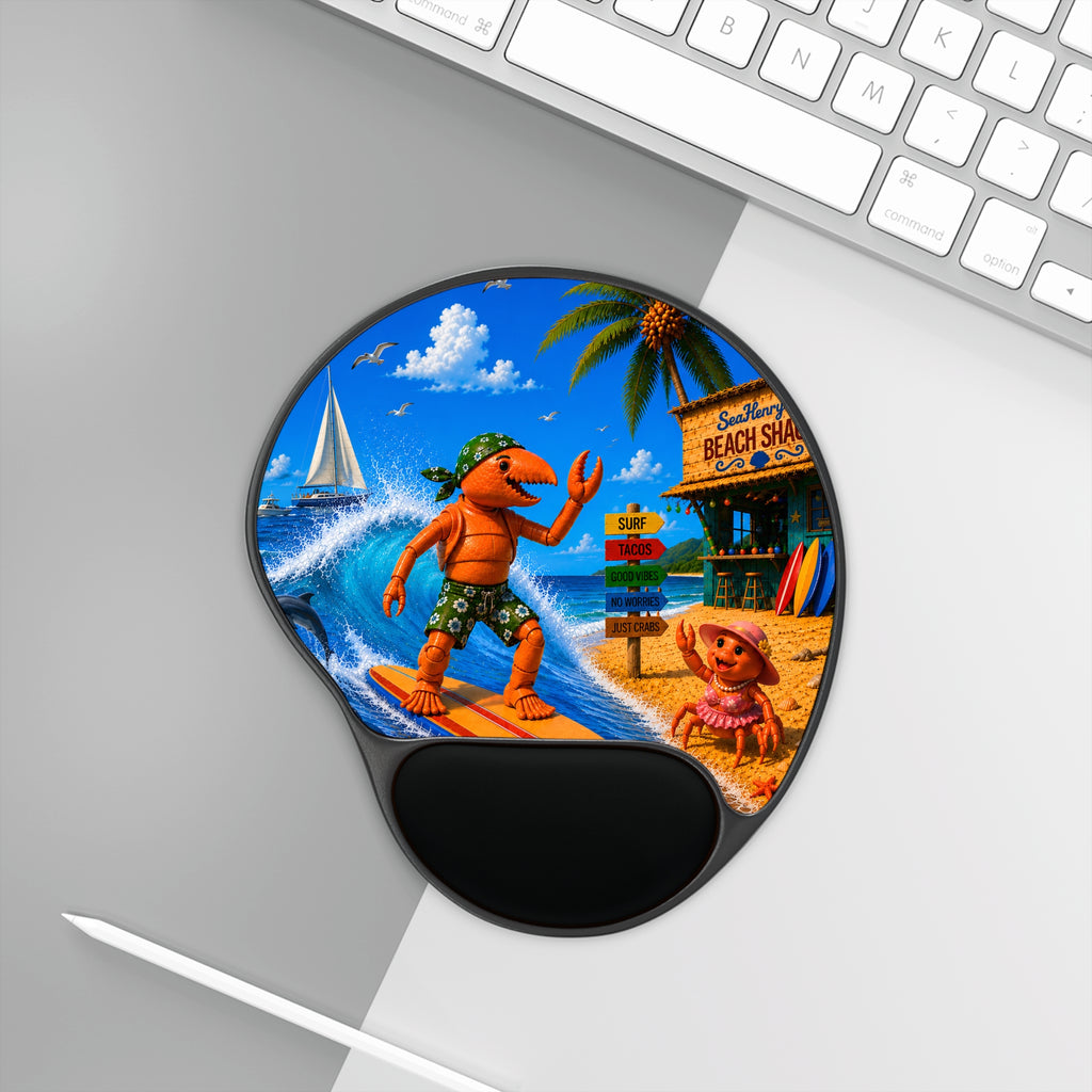 #012 Surfer Henry Wrist Mouse Pad