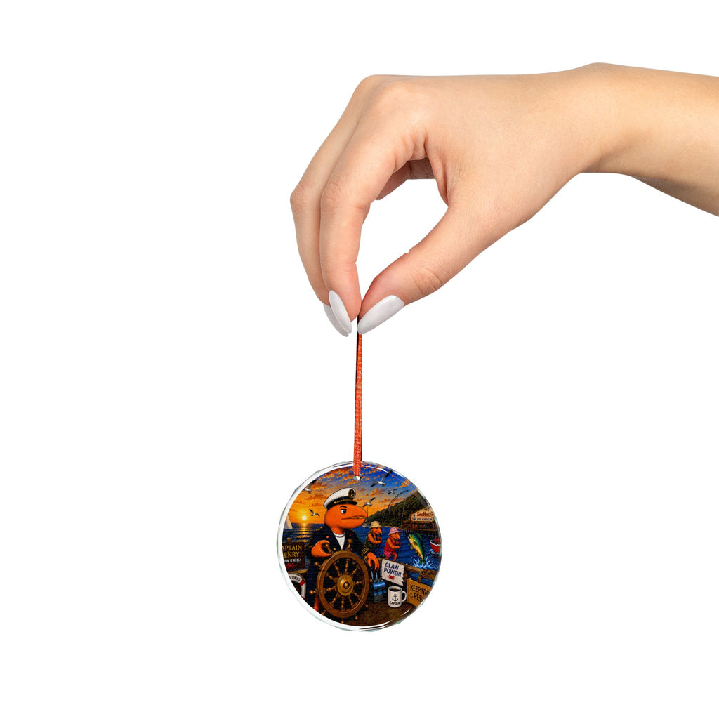 #003 Captain Henry – SeaHenry Glass Ornament