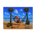 #002 Hammock Henry – SeaHenry 16×12 Canvas Wall Art